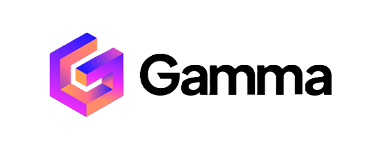 Colorful logo with 'Gamma' text