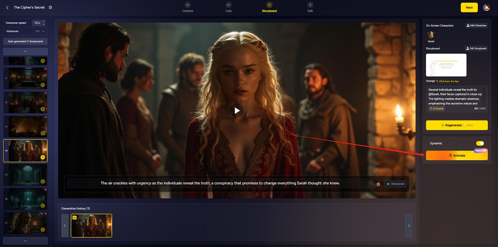 MagicLight AI Interface