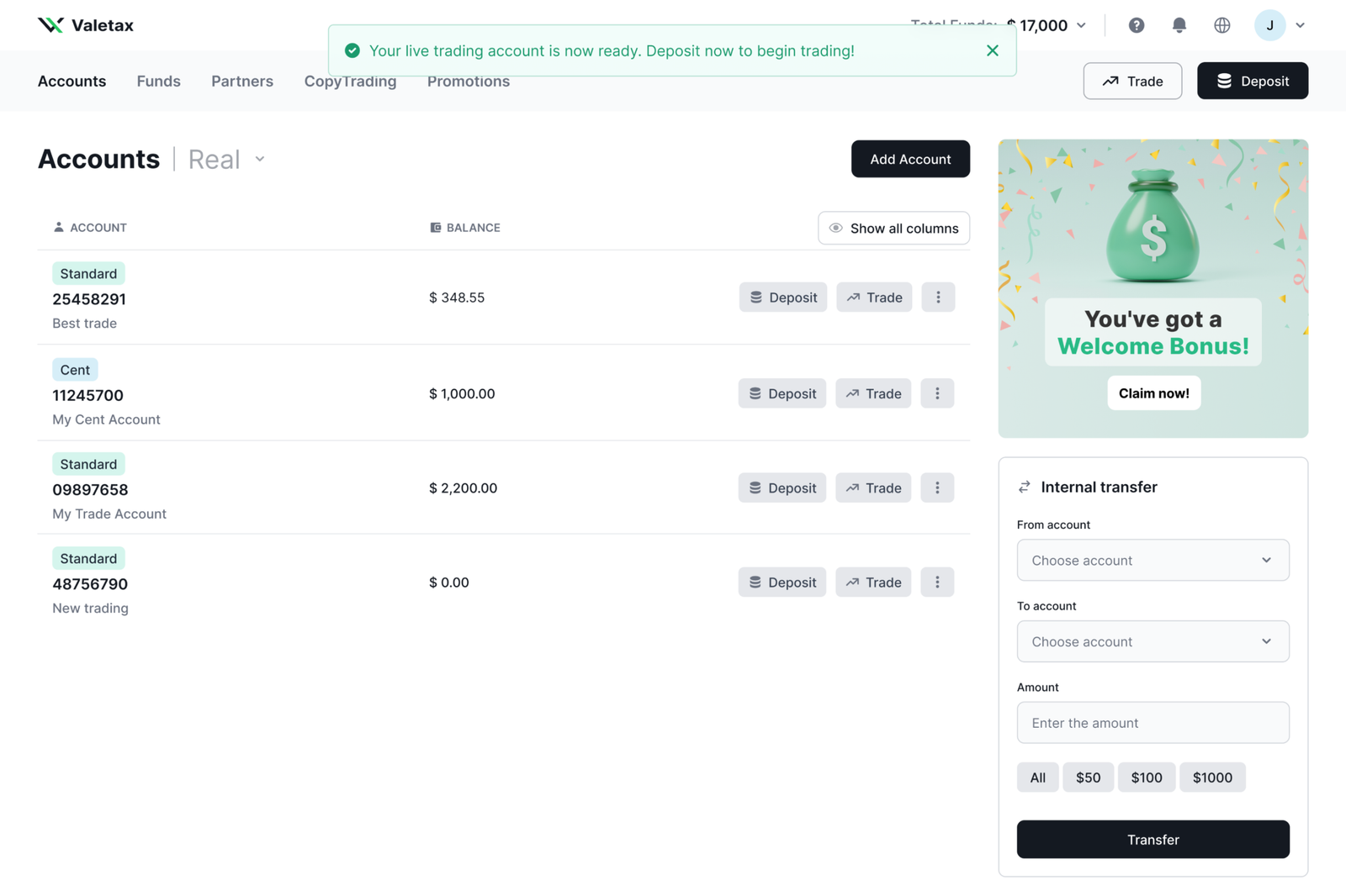 Valetax Dashboard