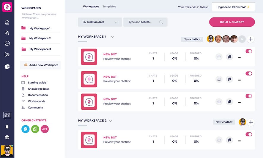 Landbot Interface