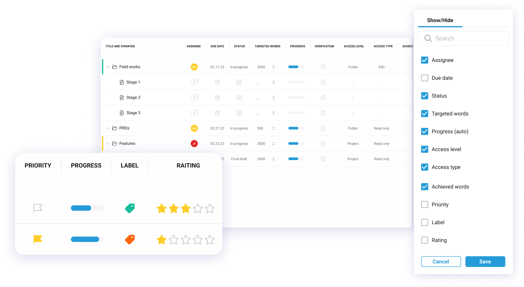 Squibler Interface