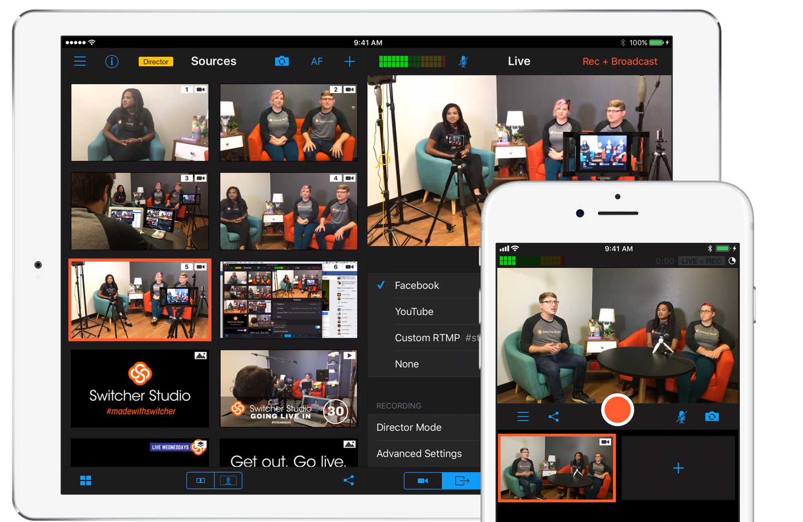 Switcher Studio Dashboard