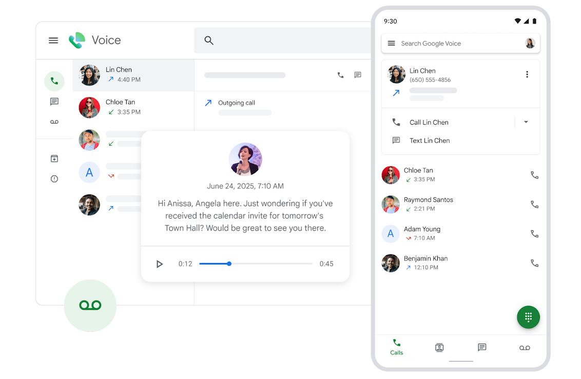 Google Voice Dashboard