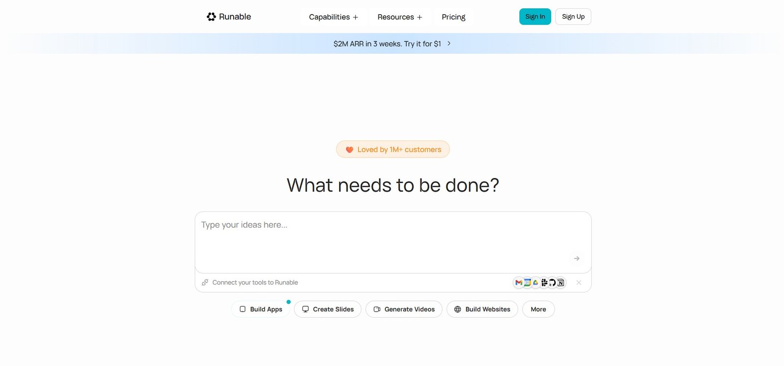 Runable AI Interface