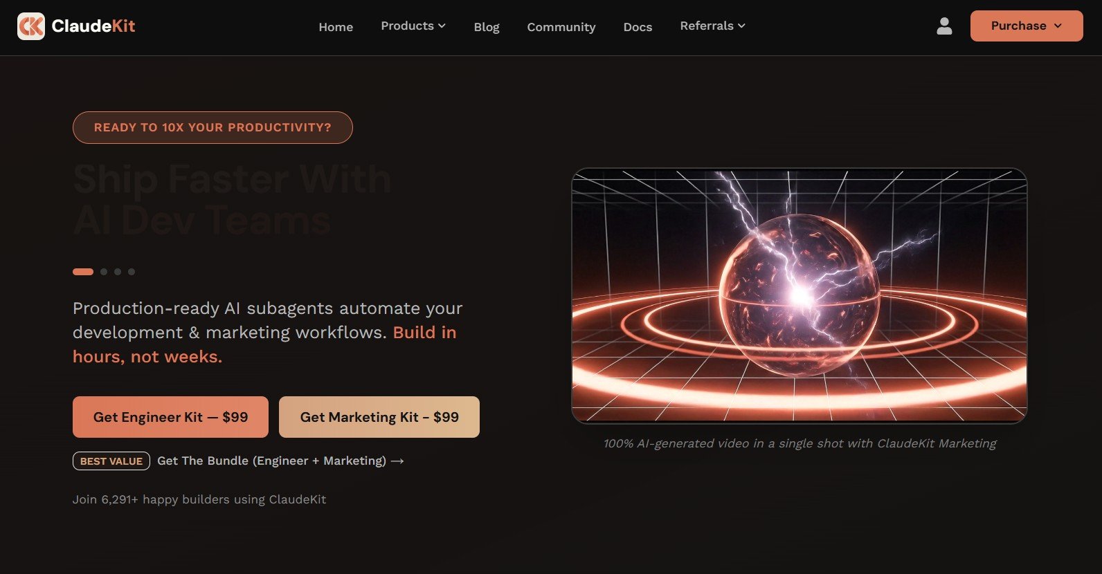 Claudekit-homepage